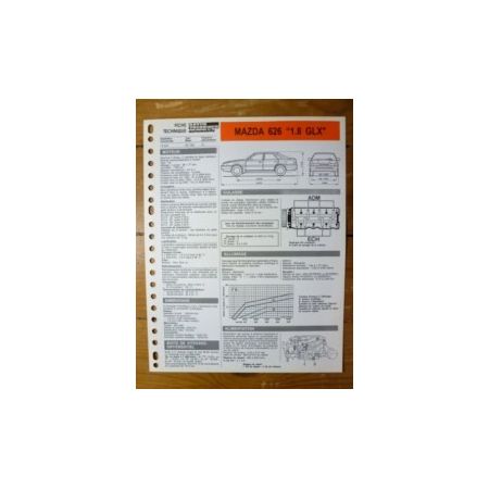 626 1.8 GLX Fiche Technique Mazda