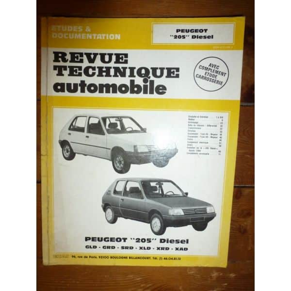 205 Die Revue Technique Peugeot