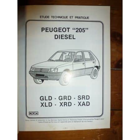 205 Die Revue Technique Peugeot