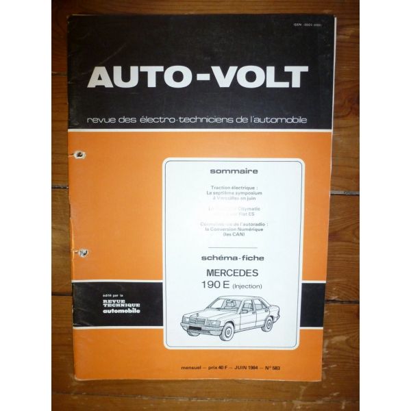 190E Inj Revue Technique Electronic Auto Volt Mercedes