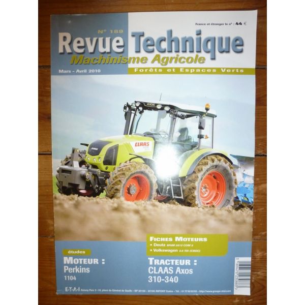 ARION 310 340 Revue Technique Agricole Claas