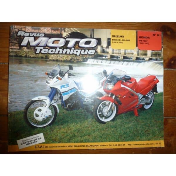 DR650 VFR750F Revue Technique moto Honda Suzuki