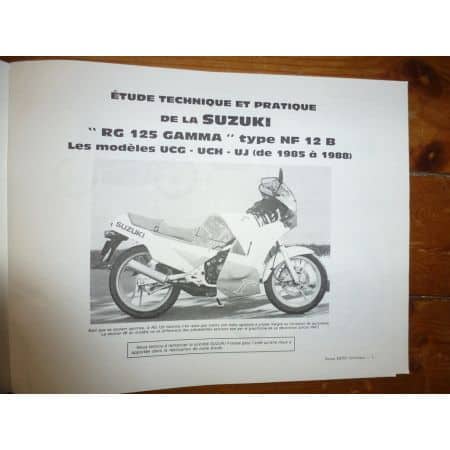 RG125 NX650 SLR650 Revue Technique moto Honda Suzuki