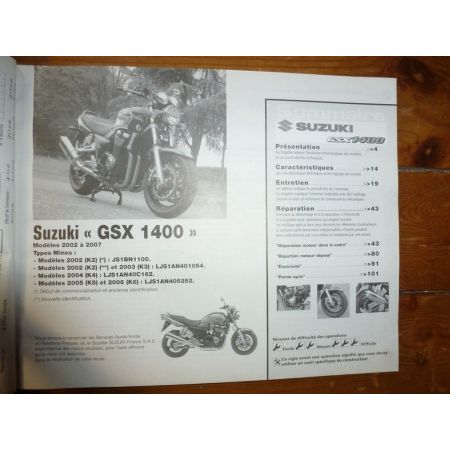 ER-6 GSX1400 Revue Technique moto Kawasaki Suzuki