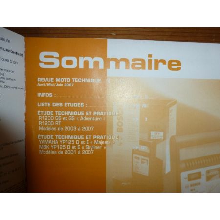 YP125 R1200 Revue Technique moto Bmw et Mbk Yamaha