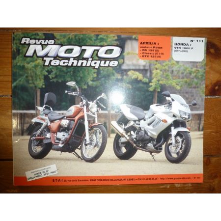 VTR1000 RS125 ETX Revue Technique moto Aprilia Honda
