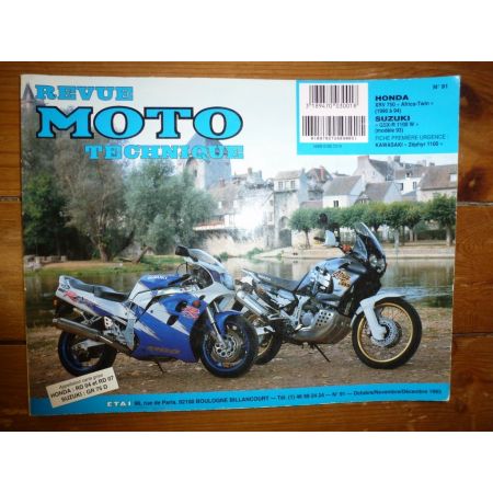 XRV750 GSXR1100 Revue Technique moto Honda Suzuki