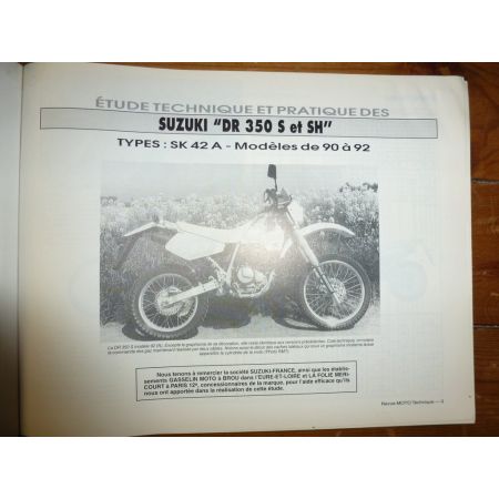 DR350 ZZR600 Revue Technique moto Kawasaki Suzuki