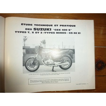 GSX400S XJ400 Revue Technique moto Suzuki Yamaha