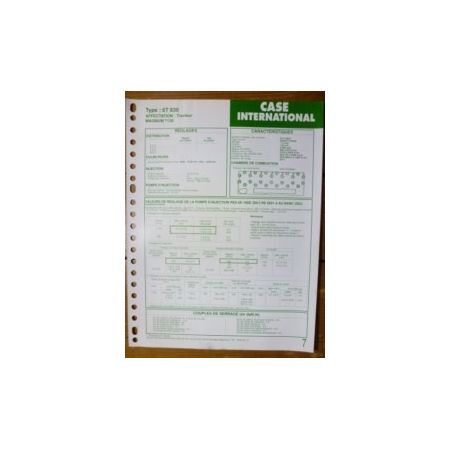 6T830 Fiche Technique Case IH