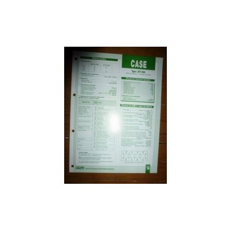 DT268 Fiche Technique Case IH