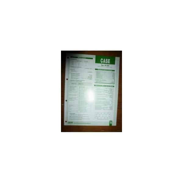 DT268 Fiche Technique Case IH