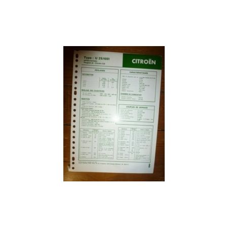 U25-651 Fiche Technique Citroen