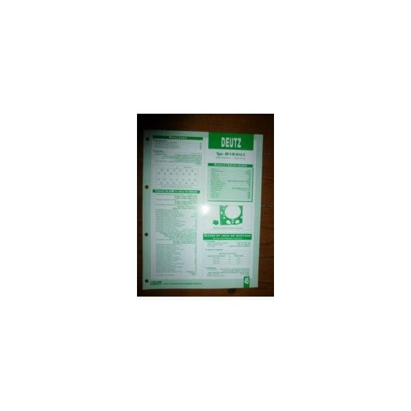 BF6M 2012C Fiche Technique Deutz