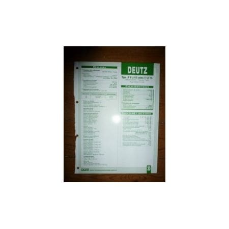 F6L913 77-79 Fiche Technique Deutz