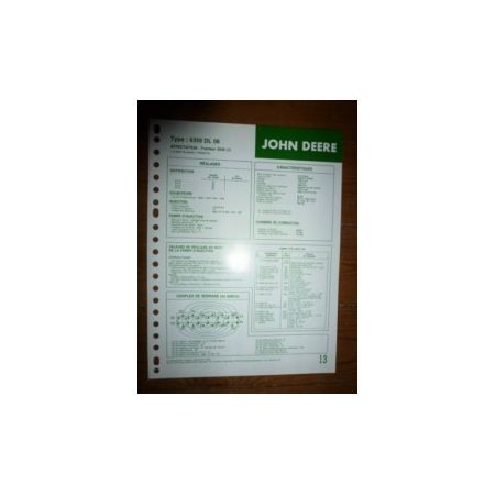 6359DL06 Fiche Technique John Deere