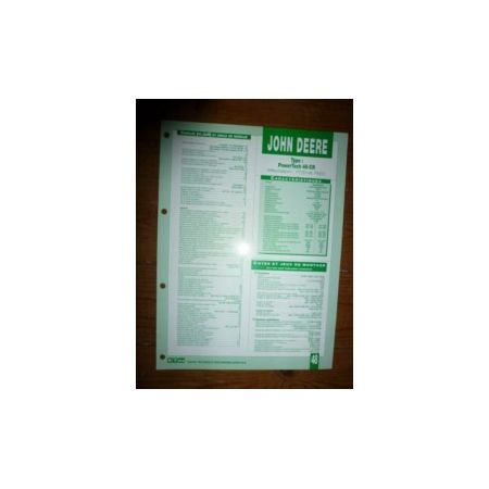PowerTech 4V-CR Fiche Technique John Deere