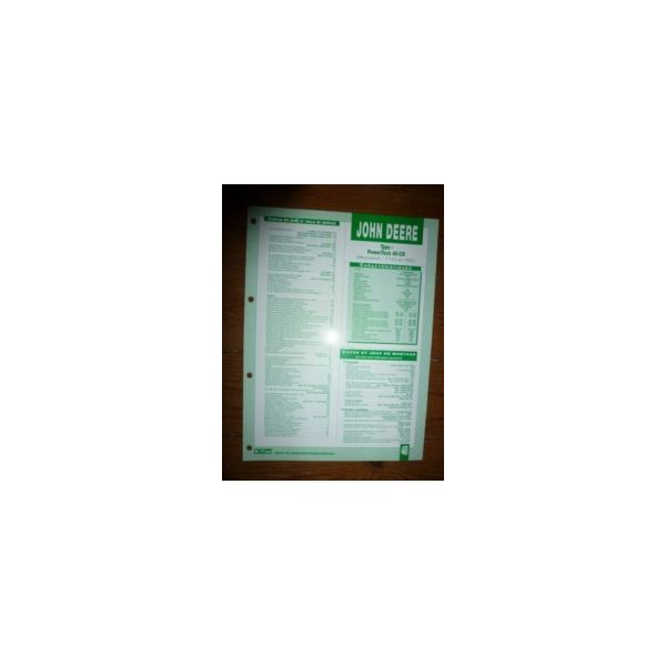PowerTech 4V-CR Fiche Technique John Deere