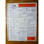 Ascona C 1.6S Fiche Technique Opel