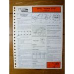 Kadett GT/E 84 Fiche Technique Opel