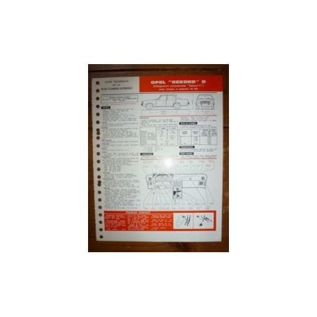 Rekord D Fiche Technique Opel