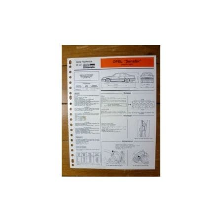 Senator dep 87 Fiche Technique Opel