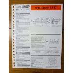 Kadett 1.5 TD Fiche Technique Opel