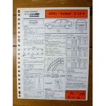 Kadett E 1.6 S Fiche Technique Opel