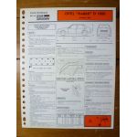 Kadett D 1600 Fiche Technique Opel