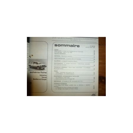 Tercel Revue Technique Electronic Auto Volt Toyota