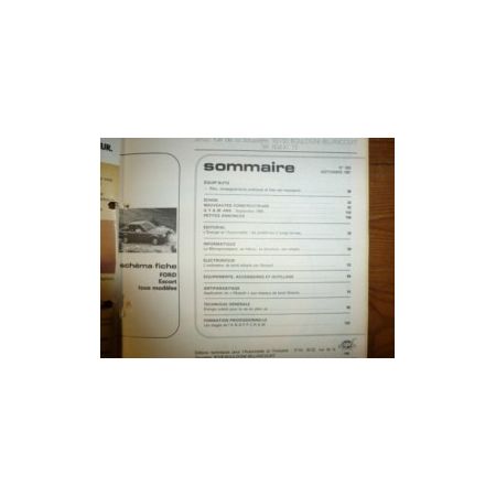 Escort Revue Technique Electronic Auto Volt Ford