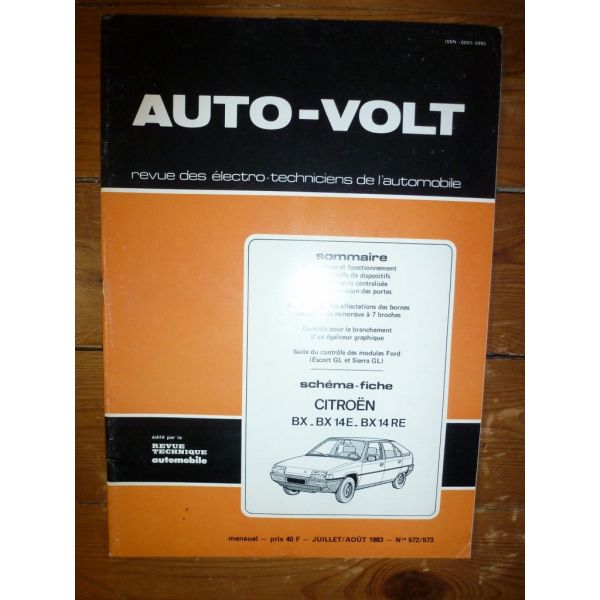 BX 14 Revue Technique Electronic Auto Volt Citroen