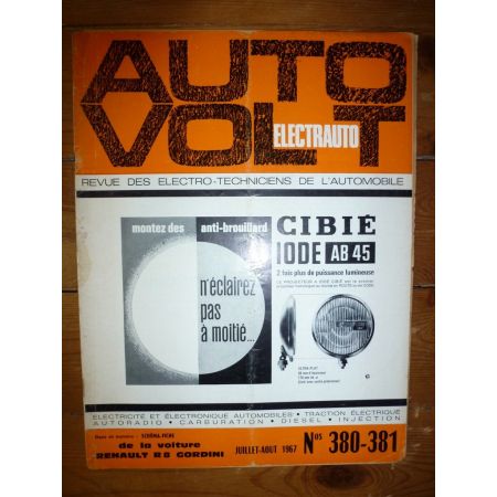 R8 Gordini Revue Technique Electronic Auto Volt Renault