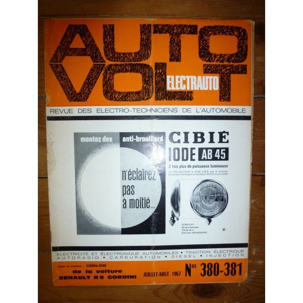 R8 Gordini Revue Technique Electronic Auto Volt Renault