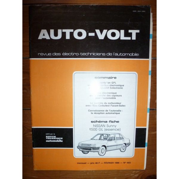Sunny 1.5 Ess Revue Technique Electronic Auto Volt Nissan