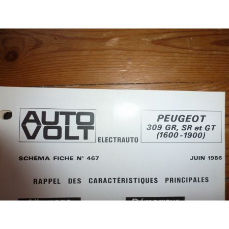 309 Gr Sr Gt Revue Technique Electronic Auto Volt Peugeot