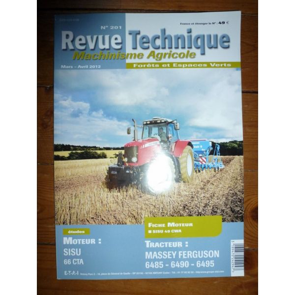 6485 6490 6495 Revue Technique Agricole Massey Ferguson