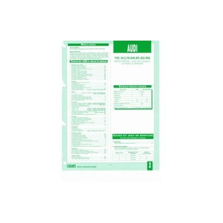 V6 2.5 TDI Fiche Technique Audi