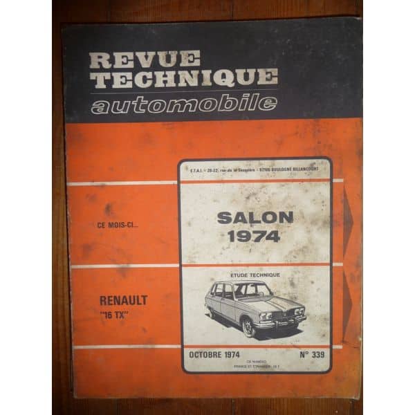 R16 TX Revue Technique Renault