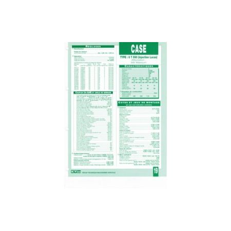 6T590 Inj. Lucas Fiche Technique Case IH