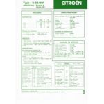 U25/661 Fiche Technique Citroen