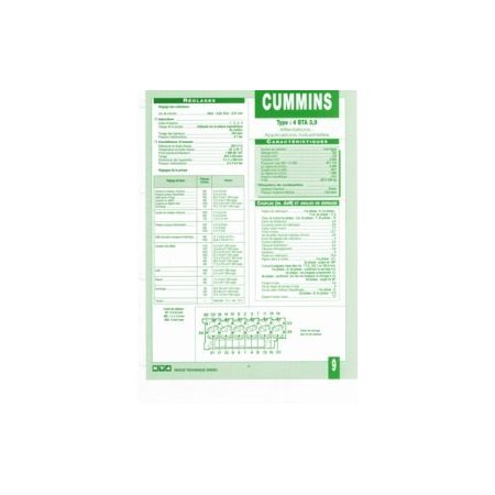 4BTA 3.9 Fiche Technique Cummins
