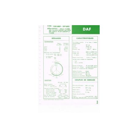 DO 680 - DP 680 Fiche Technique Daf