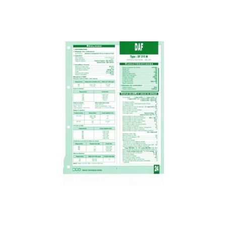 XF315M Fiche Technique Daf