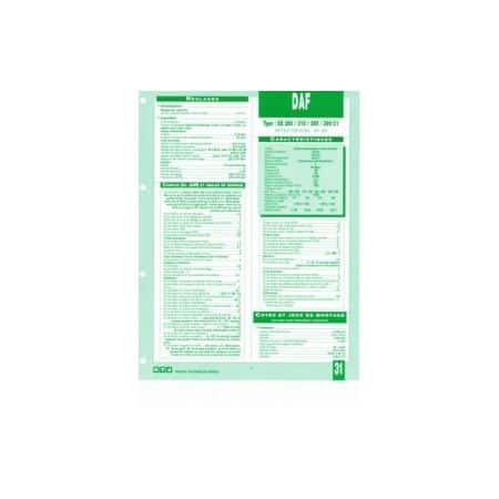 XE 280-315-355-390 C1 Fiche Technique Daf
