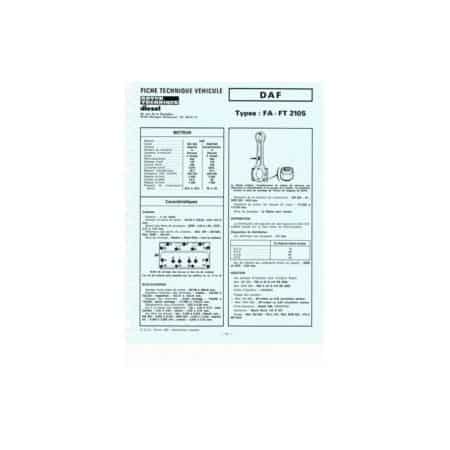 FA-FT 2105 Fiche Technique Daf
