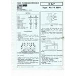 FA-FT 2805 Fiche Technique Daf