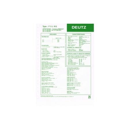 F3L 912 Fiche Technique Deutz