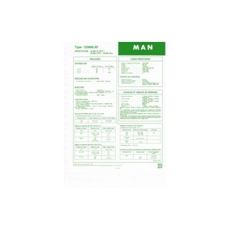 D2866LXF Fiche Technique Man
