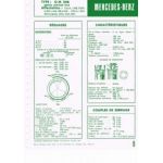 OM346 dep 01/66 Fiche Technique Mercedes